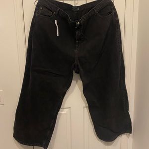 ASOS Wide-Leg Size 24 Black Jeans